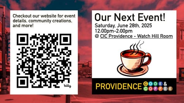 PVD Code & Coffee @ CIC Providence