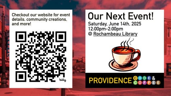 PVD Code & Coffee @ Rochambeau Library
